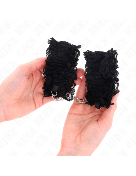 KINK MUAEQUERAS ELASTICAS DE ENCAJE NEGRO