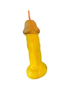 DIABLO PICANTE VASO PENE PLASTICO AMARILLO