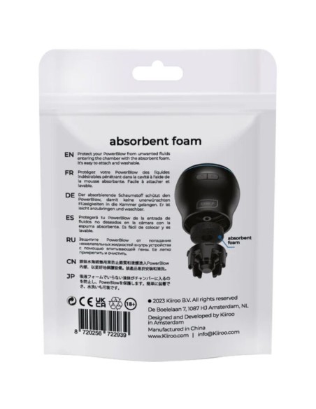 KIIROO POWER BLOW ESPUMA ABSORBENTE DE RESPUESTO 5 UNIDADES