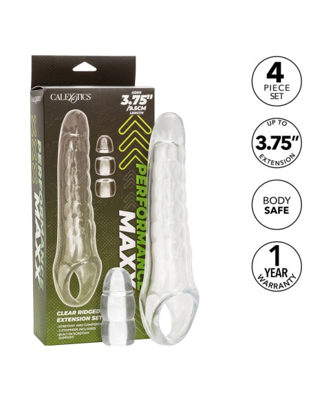 CALEXOTICS MAXX EXTENSOR DE PENE AJUSTABLE TRANSPARENTE