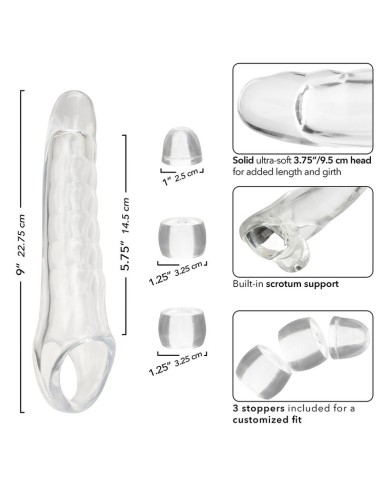 CALEXOTICS MAXX EXTENSOR DE PENE AJUSTABLE TRANSPARENTE