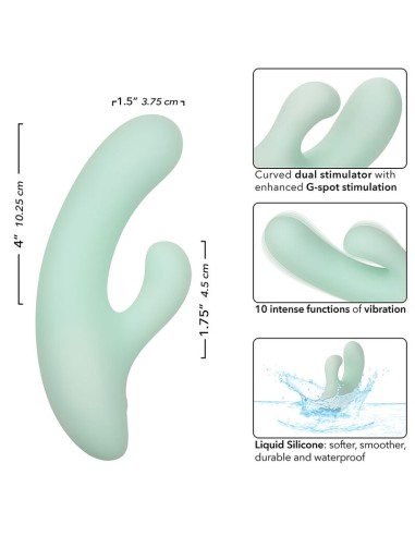 CALEXOTICS PACIFICA FIJI VIBRADOR Y ESTIMULADOR PUNTO G 10 VIBRACIONES AQUA