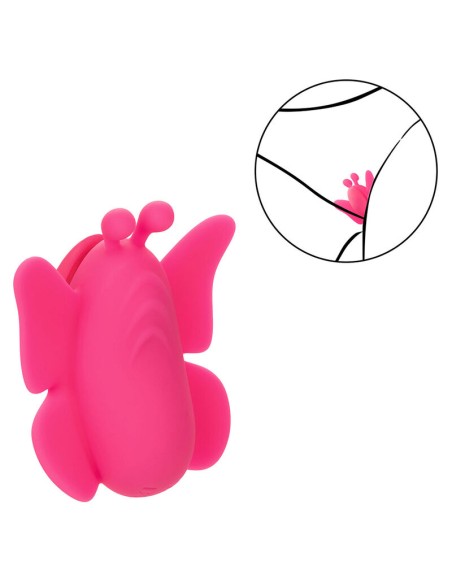 CALEXOTICS NEON VIBES THE FLUTTER VIBE ESTIMULADOR 10 VIBRACIONES ROSA