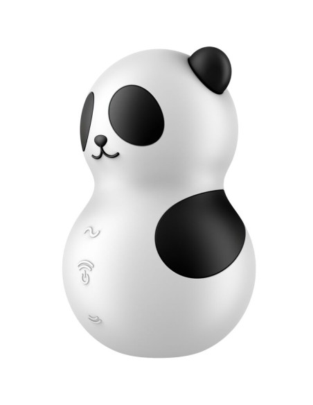 SATISFYER POCKET PANDA ESTIMULADOR VIBRADOR BLANCO Y NEGRO