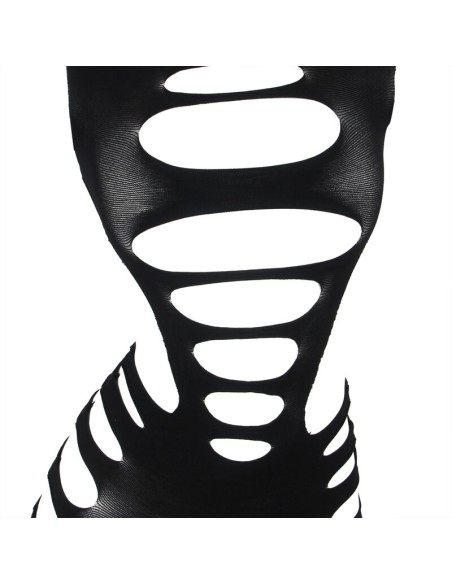 SUBBLIME 952266 BODYSTOCKING DE REJILLA ELSTICO MANGA LARGA NEGRO TALLA ANICA