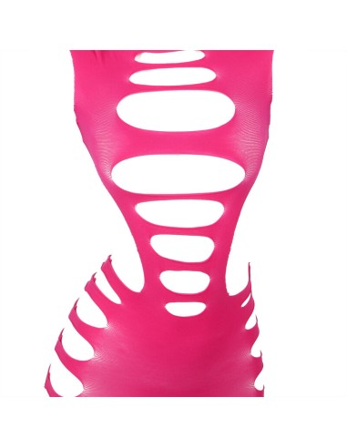 SUBBLIME 952273 BODYSTOCKING DE REJILLA ELSTICO MANGA LARGA ROSA TALLA ANICA