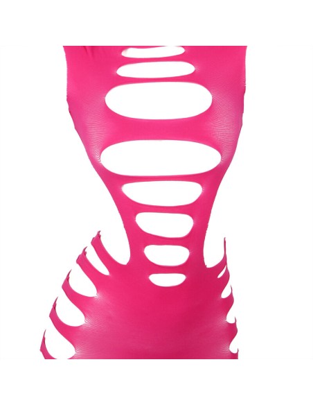 SUBBLIME 952273 BODYSTOCKING DE REJILLA ELSTICO MANGA LARGA ROSA TALLA ANICA
