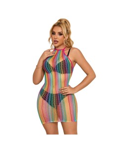 SUBBLIME 952341 BODYSTOCKING DE REJILLA ARCOIRIS TALLA ANICA
