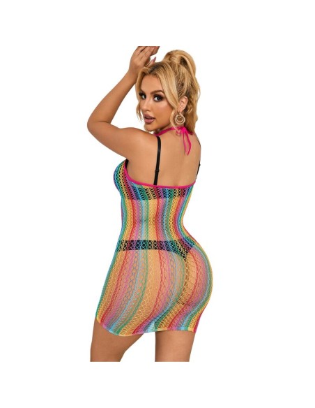 SUBBLIME 952341 BODYSTOCKING DE REJILLA ARCOIRIS TALLA ANICA