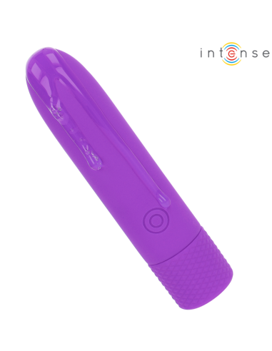 INTENSE SYMONE BALA VIBRADORA RECARGABLE POR USB 8 VIBRACIONES MORADO 10 X 22 CM