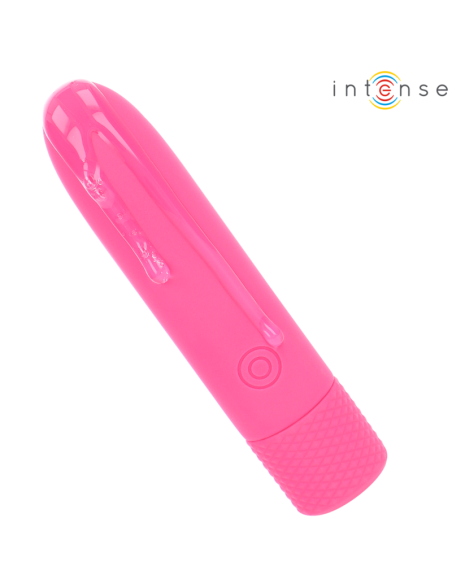 INTENSE SYMONE BALA VIBRADORA RECARGABLE POR USB 8 VIBRACIONES ROSA 10 X 22 CM