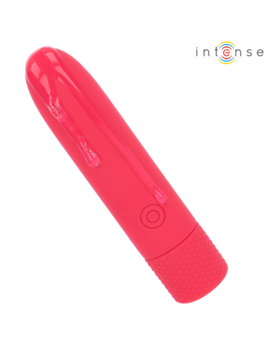 INTENSE SYMONE BALA VIBRADORA RECARGABLE POR USB 8 VIBRACIONES ROJO 10 X 22 CM