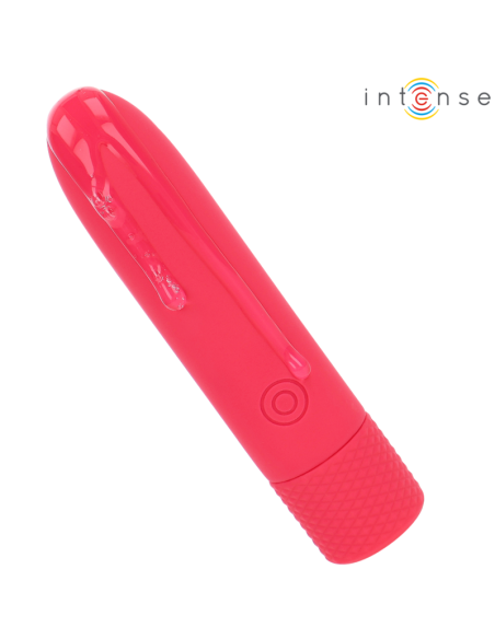 INTENSE SYMONE BALA VIBRADORA RECARGABLE POR USB 8 VIBRACIONES ROJO 10 X 22 CM