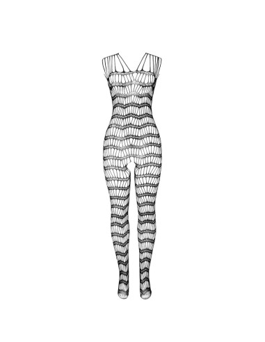 SUBBLIME 951696 BODYSTOCKING CROTCHLESS DE REJILLA CON TIRAS EN HOMBROS NEGRO TALLA ANICA