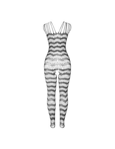 SUBBLIME 951696 BODYSTOCKING CROTCHLESS DE REJILLA CON TIRAS EN HOMBROS NEGRO TALLA ANICA