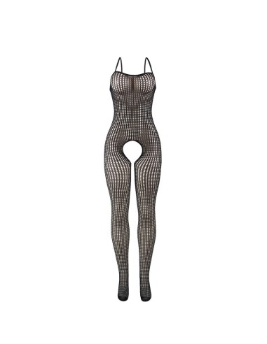 SUBBLIME 951726 BODYSTOCKING CROTCHLESS DE REJILLA ELSTICO NEGRO TALLA ANICA