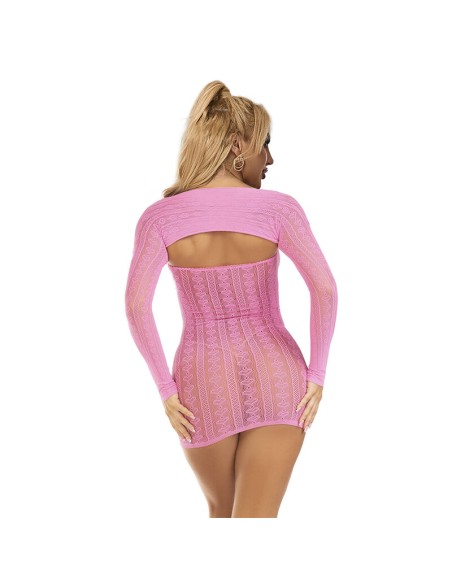 SUBBLIME 952471 BODYSTOCKING DE REJILLA ROSA TALLA ANICA