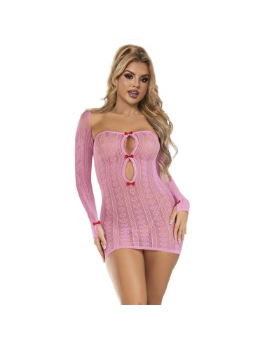 SUBBLIME 952471 BODYSTOCKING DE REJILLA ROSA TALLA ANICA