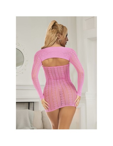 SUBBLIME 952471 BODYSTOCKING DE REJILLA ROSA TALLA ANICA