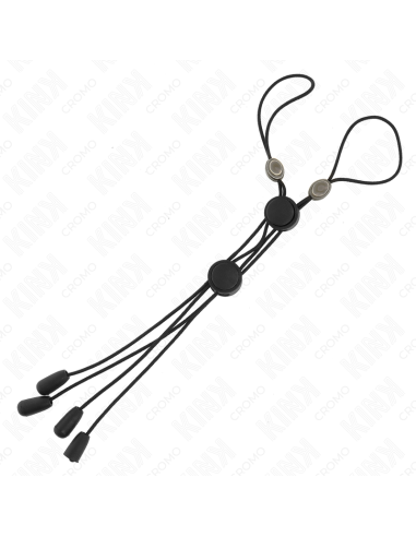 KINK PINZAS PARA PEZONES DETALLE ROSA CON ELASTICO NEGRO