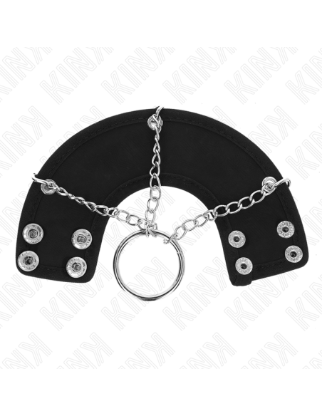 KINK ANILLO PENE 4 CM CADENA 7 CM METAL CON CINTURAN POLIPIEL