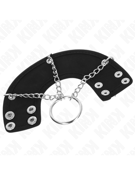 KINK ANILLO PENE 4 CM CADENA 7 CM METAL CON CINTURAN POLIPIEL
