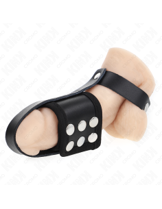 KINK ANILLO JAULA PENE CUERO CON CORREA DIVISORIA DE BOLAS RECUBIERTO AJUSTABLE 2