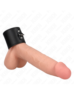 KINK ANILLO PENE CUERO CON CIERRE A PRESIAN 18 X 5 CM