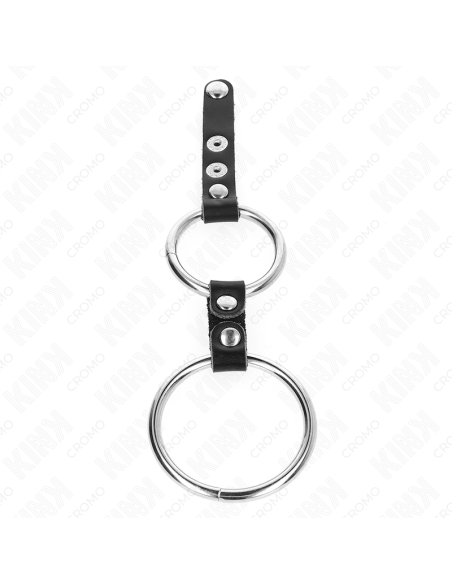 KINK ANILLO PENE DOBLE 38 CM A 5 CM CONECTADOS POR CUERO