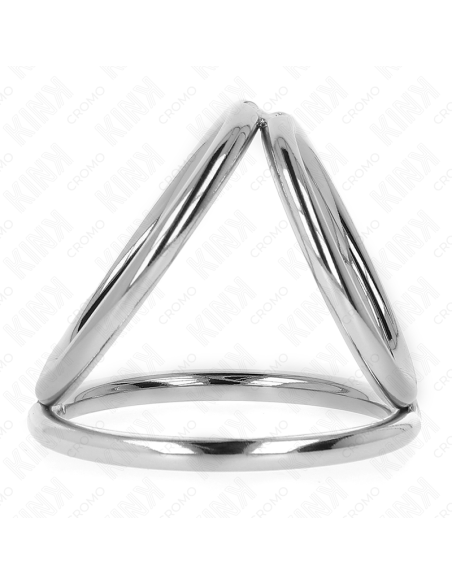 KINK ANILLO PENE TRIPLE METAL CROMADO 38 CM A 5 CM MODELO 2