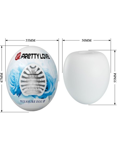 PRETTY LOVE MASTURBADOR MASCULINO HUEVO BLANCO