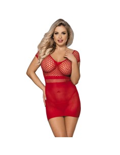 SUBBLIME 951924 VESTIDO DE REJILLA CROCHA CORTO ROJO TALLA ANICA