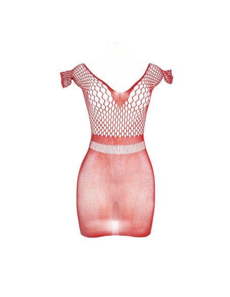 SUBBLIME 951924 VESTIDO DE REJILLA CROCHA CORTO ROJO TALLA ANICA