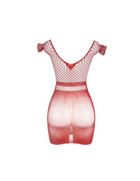 SUBBLIME 951924 VESTIDO DE REJILLA CROCHA CORTO ROJO TALLA ANICA