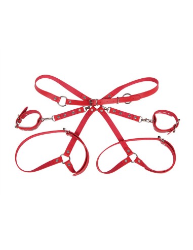SUBBLIME 953706 ESPOSAS CON CINTURAN BONDAGE ROJO TALLA ANICA