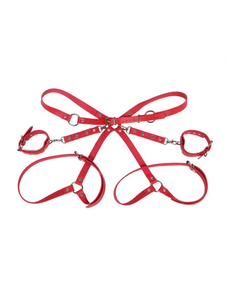 SUBBLIME 953706 ESPOSAS CON CINTURAN BONDAGE ROJO TALLA ANICA