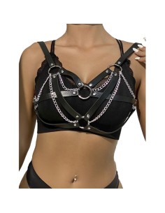 SUBBLIME 953713 CINTURAN DE BONDAGE PUNK HEBILLA METAL NEGRO TALLA ANICA
