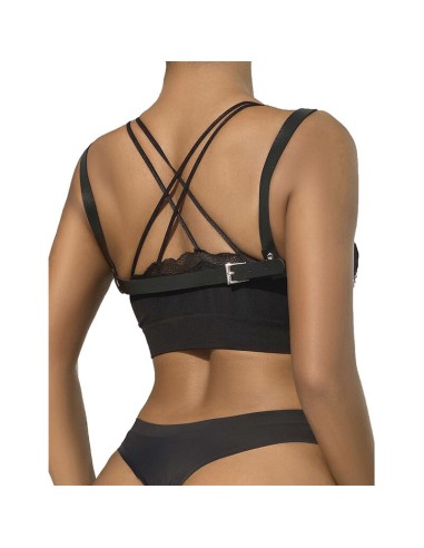 SUBBLIME 953713 CINTURAN DE BONDAGE PUNK HEBILLA METAL NEGRO TALLA ANICA