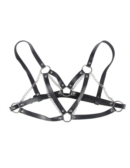SUBBLIME 953713 CINTURAN DE BONDAGE PUNK HEBILLA METAL NEGRO TALLA ANICA