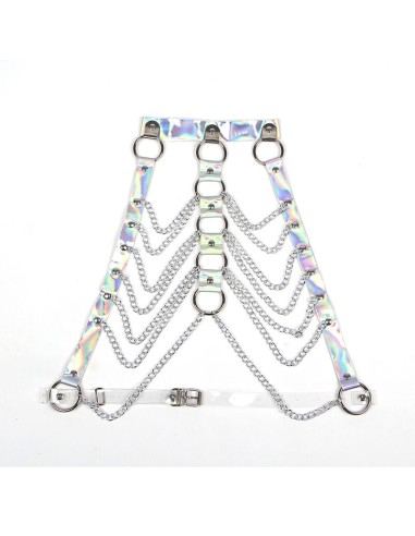 SUBBLIME 953737 ARNAS DE PECHO CON ANILLOS Y CADENAS PLATA TALLA ANICA