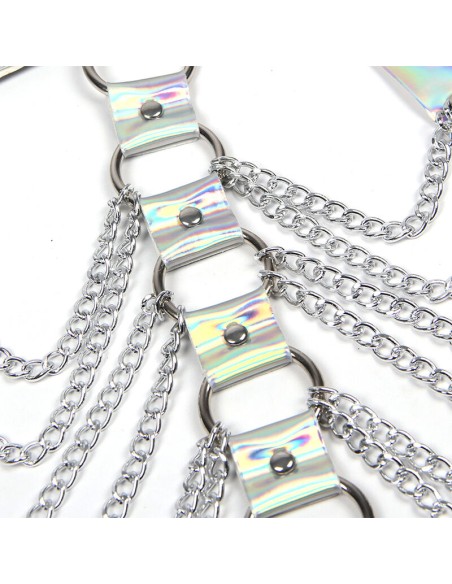 SUBBLIME 953737 ARNAS DE PECHO CON ANILLOS Y CADENAS PLATA TALLA ANICA