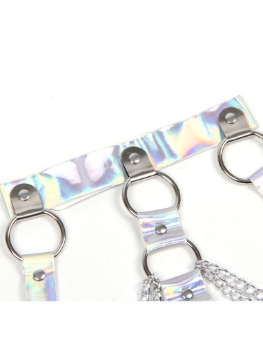 SUBBLIME 953737 ARNAS DE PECHO CON ANILLOS Y CADENAS PLATA TALLA ANICA