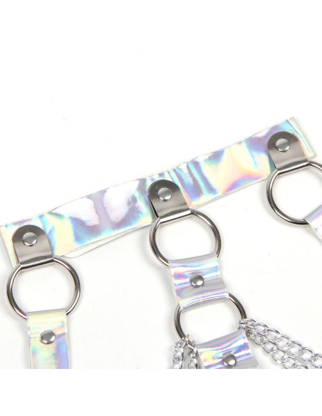 SUBBLIME 953737 ARNAS DE PECHO CON ANILLOS Y CADENAS PLATA TALLA ANICA