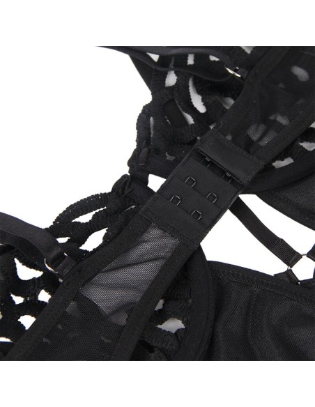 SUBBLIME 954055 BODY SEXY DE ENCAJE NEGRO S M