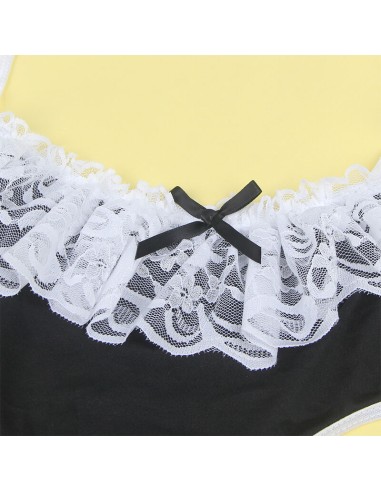 SUBBLIME 954307 DISFRAZ DE CRIADA SEXY NEGRO BLANCO S M