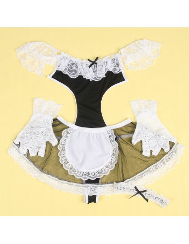 SUBBLIME 954314 DISFRAZ DE CRIADA SEXY NEGRO BLANCO L XL