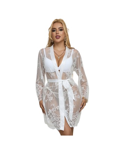 SUBBLIME 954369 CAMISAN DE MANGA LARGA CON DISEAO FLORAL BLANCO S M