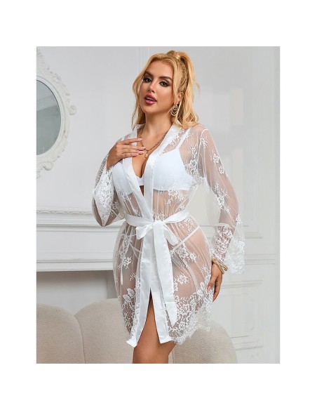 SUBBLIME 954369 CAMISAN DE MANGA LARGA CON DISEAO FLORAL BLANCO S M