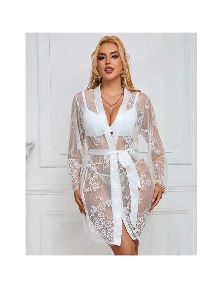 SUBBLIME 954376 CAMISAN DE MANGA LARGA CON DISEAO FLORAL BLANCO L XL