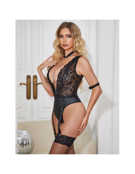 SUBBLIME 954390 BODY SEXY CON LIGUEROS NEGRO L XL